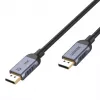 DisplayPort kabelis Unitek C1626GY01-1.5M — 1,5 m, DisplayPort 2.1, Vyriškas-Vyriškas, 360 Hz, 15360×8640, Pilka