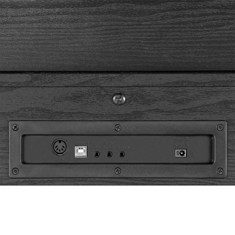 Skaitmeninis pianinas Kruger & Matz KMDP-45-BK — 88 klavišų svertinė klaviatūra, matinė juoda