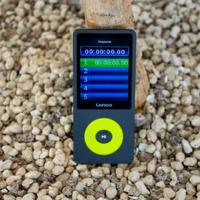 MP3 grotuvas Lenco Xemio-860GN 8 GB juodas/žalios spalvos LCD 18 val. atkūrimo