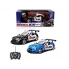 Madej R/C policijos automobilis su šviesomis ir atidaromomis durimis — nuotoliniu būdu valdomas modelis