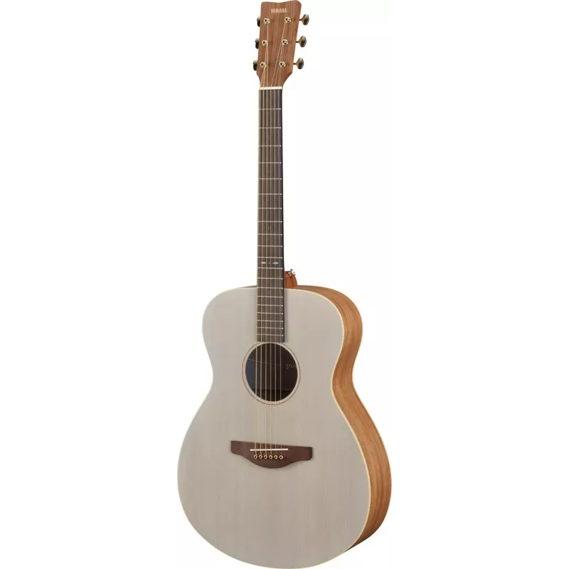 Akustinė gitara YAMAHA STORIA I 6 stygų, eglės viršus, raudonmedžio korpusas ir kaklelis, 380 mm plotis, 1021 mm ilgis, Mėlyna Balta