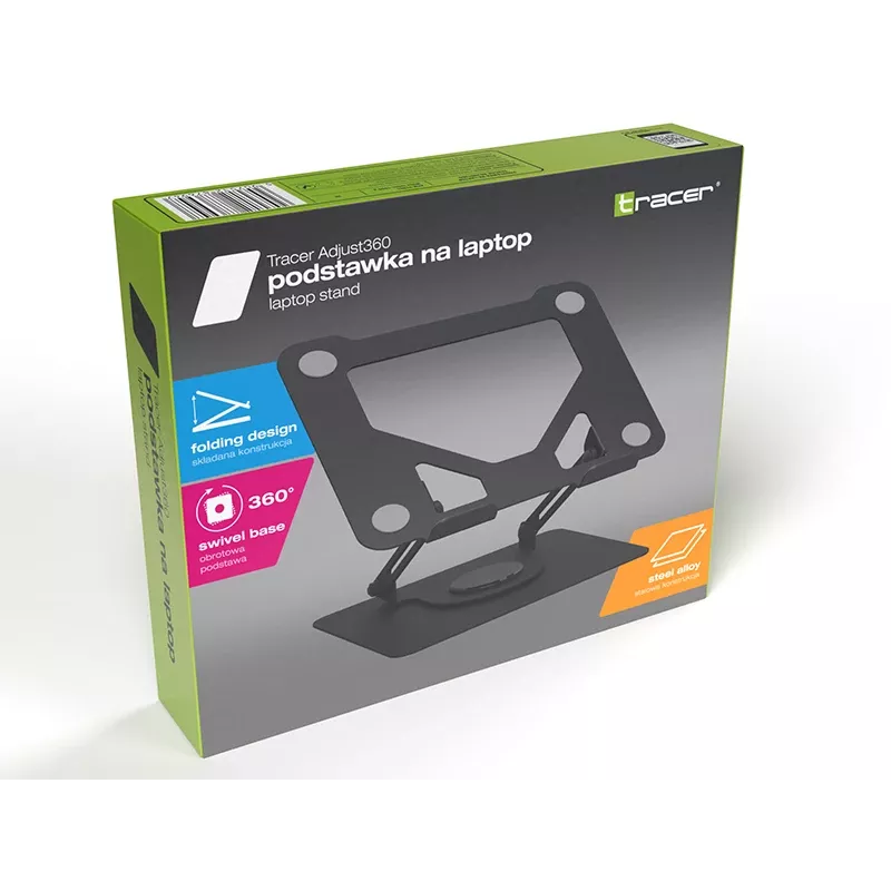 Tracer 47661 Adjust360 nešiojamojo kompiuterio stovas