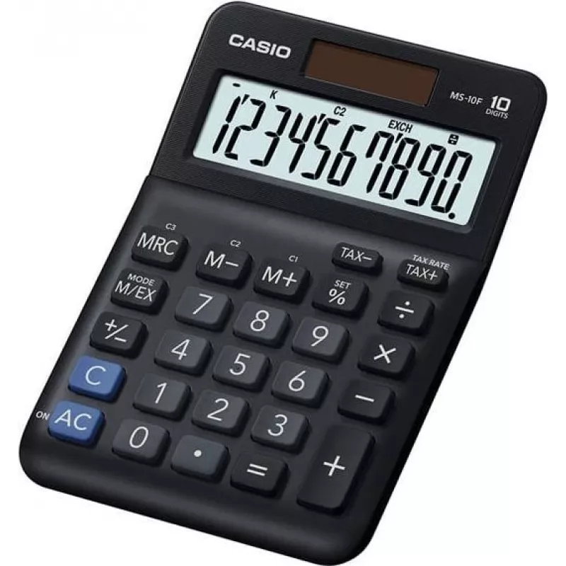 Basic Calculator Casio MS-10F Desktop 10 Digits Juoda