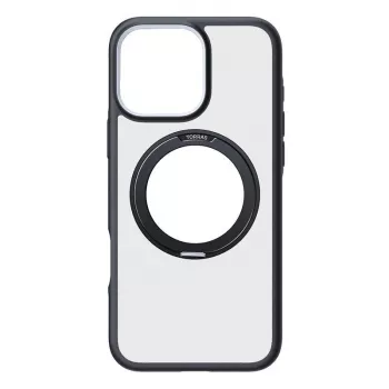 Apsauginis telefono dėklas Torras Ostand R Fusion, skirtas iPhone 16 Pro — juodas
