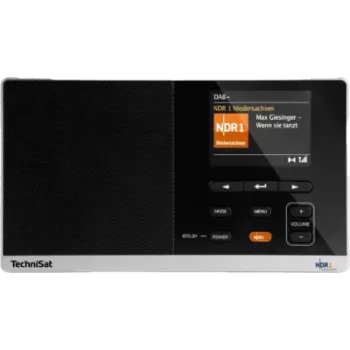 DAB radijas TECHNISAT Digitradio 215 NDR 1 Dabbi Edition — nešiojamas skaitmeninis radijas, juodas/sidabrinis
