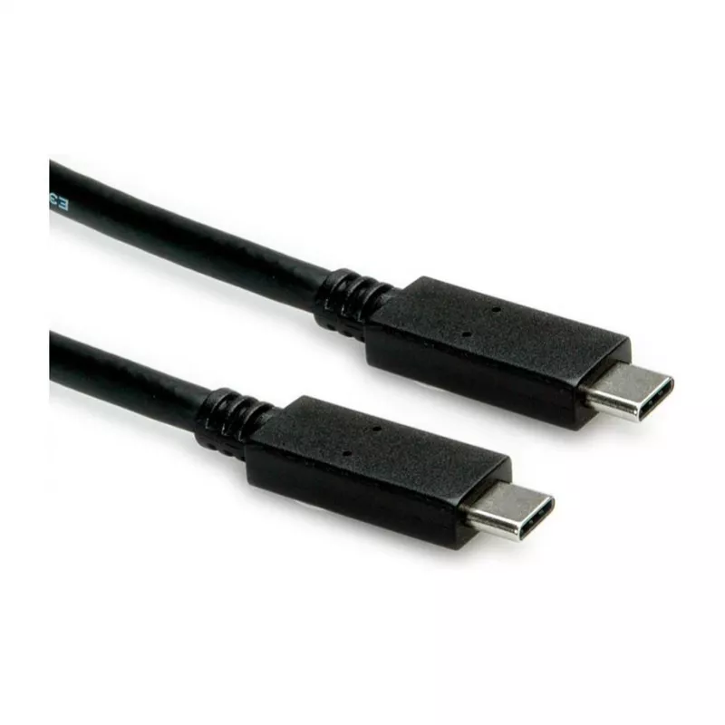 USB kabelis ROLINE 11.02.9057 USB 3.2 Gen 2 1m USB C juodas