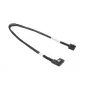 Tiesus MiniSAS HD į stačiu kampu išlenktą MiniSAS 39 cm