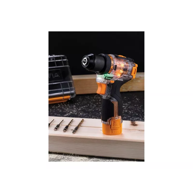 Batavia B.V. Fusion Drill 12V Brushless Drill Driver - Incl. baterija and Charger