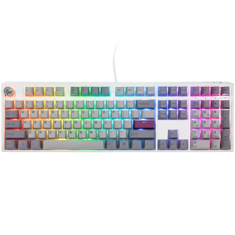 Ducky One 3 klaviatūra, skirta žaidimams, USB, pilka