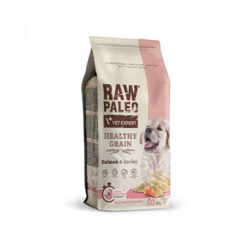 Sausas šunų maistas VETEXPERT Raw Paleo Healthy Grain Puppy Salmon and Barley 10 kg, baltymai 29% riebalai 17% drėgmė 9%