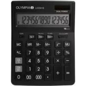 OLYMPIA LCD-416 stalinis skaičiuotuvas juodas (4676)