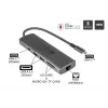 Alcasa HUB-C001A sąsajos šakotuvas USB Type-C 5000 Mbit/s antracitinis