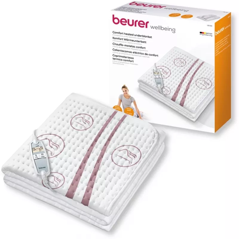 Beurer UB 90 šildoma paklodė, 80 x 150 cm, balta