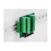 DeLOCK D-Sub HD 44 kontaktų, lizdas, į gnybtų bloką, skirtą DIN bėgeliui, 84 mm x 86 mm x 30 mm