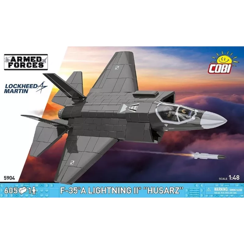 Konstruktorius Cobi F-35A Lightning II — 605 detalės, mastelio modelis