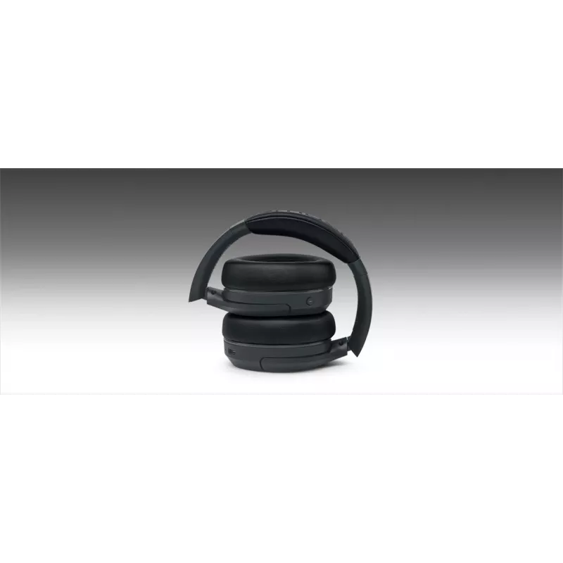 Ausinės muse M-295 ANC — belaidės antausinės, Bluetooth ir USB-C, 20–20 000 Hz, 260 g, pilkos