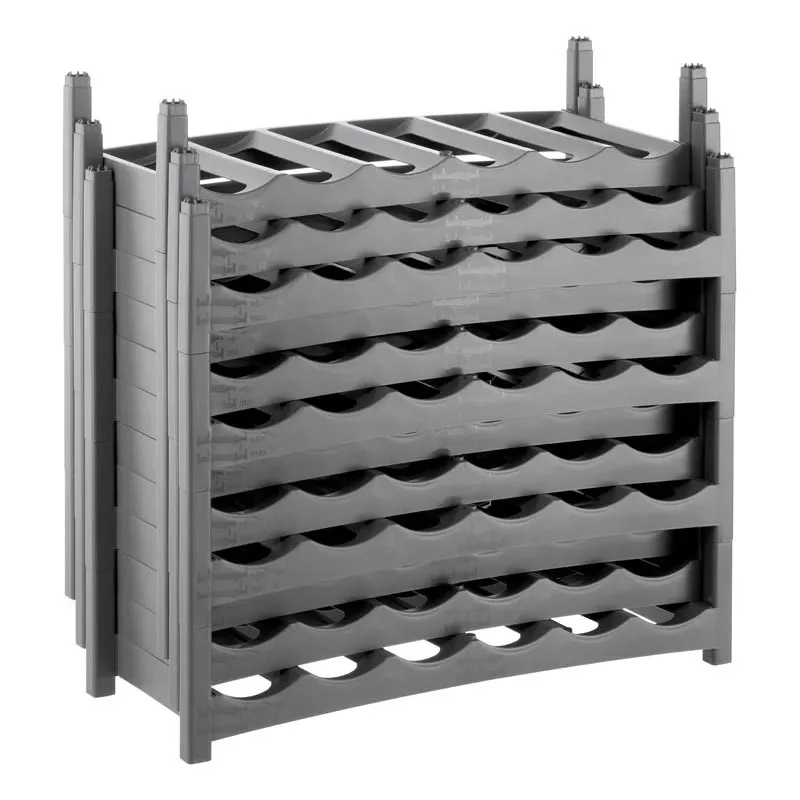 Stalinis vyno stovas rotho VARIO 6 butelių talpa, sulankstomas, pilkas, 600×220×140 mm