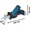 Bosch GSA 10,8 V-LI Professional Juoda, Blue