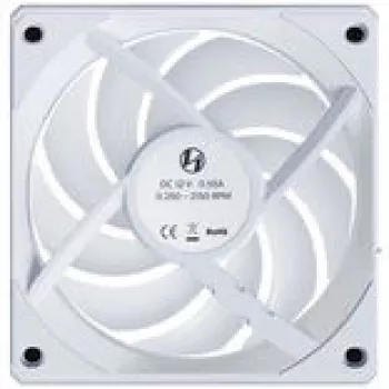 120mm belaidis atvirkštinio srauto PC ventiliatorius Lian Li UNI FAN CL, baltas, modelis 12RCL1W3W