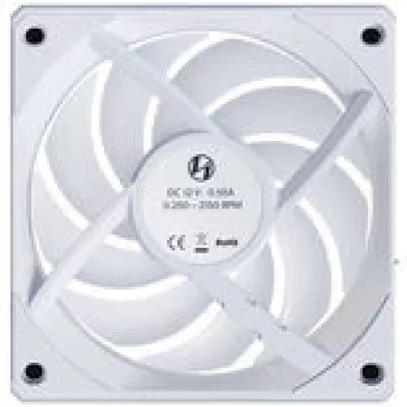 120mm belaidis atvirkštinio srauto PC ventiliatorius Lian Li UNI FAN CL, baltas, modelis 12RCL1W3W