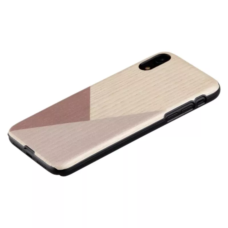man and wood išmaniojo telefono dėklas iPhone XR — tulpės juoda, apsauginis kietas apvalkalas