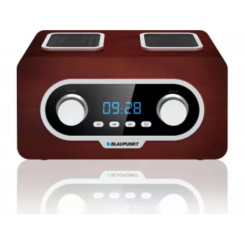 Nešiojamasis radijas BLAUPUNKT PP5.2BR — FM nešiojamasis radijas, 60 išankstinių stočių, USB/MP3, AUX, įkraunama baterija 1000 mAh, 3 W RMS, bronzinis