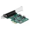 DeLOCK - Adapter Parallel/Serial - PCIe 1.1 Low-Profile - lygiagretusis x 1 + nuoseklusis x 2 (90413)