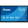 iiyama TE6513A-B1AG Signage Display Interaktyvus plokščiasis ekranas 163,8 cm (64,5 colio) Wi-Fi 500 cd/m² 4K Ultra HD Juodas Liečiamas ekranas Įmontuotas procesorius Android 18/7