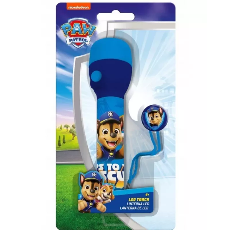 Flashlight Kids Euroswan Big Paw Patrol, nešiojamas žibintuvėlis, dydis 21 x 11 cm