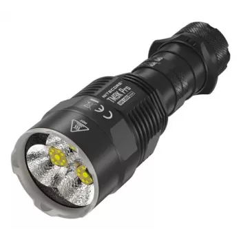 Rankinis žibintuvėlis Nitecore TM9K PRO — 9900 lm, USB įkraunamas, IP68, 133 mm, 227 g, aliuminis, juodas