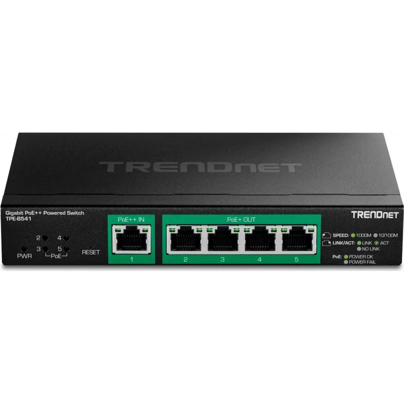 Komutatorius TRENDnet TPE-B541 5 prievadų Gigabit PoE++ 1 Gbps