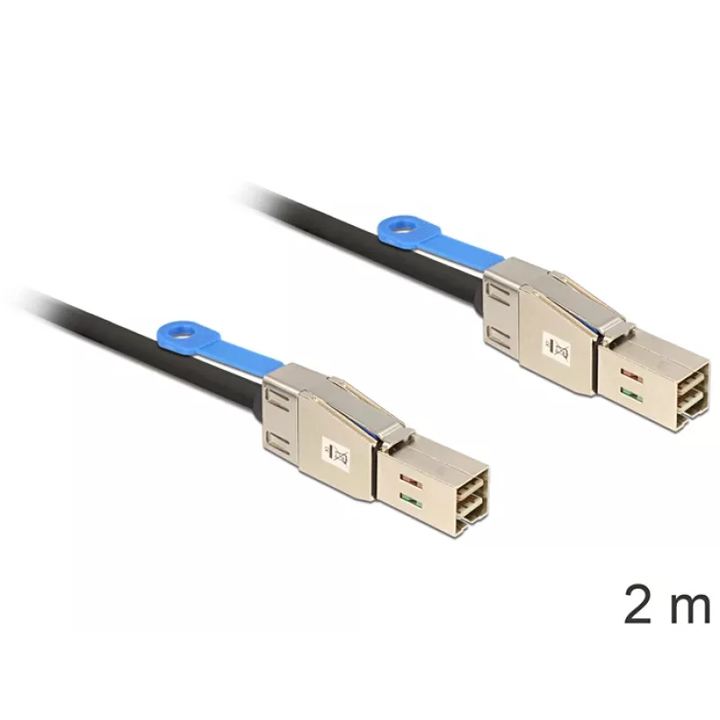 DeLOCK 83395 Serial Attached SCSI (SAS) kabelis 2 m juodas