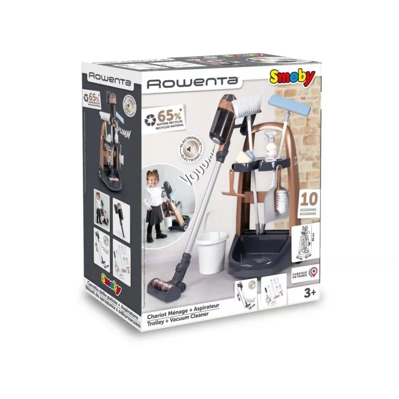 Valymo vežimėlis Rowenta + dulkių siurblys