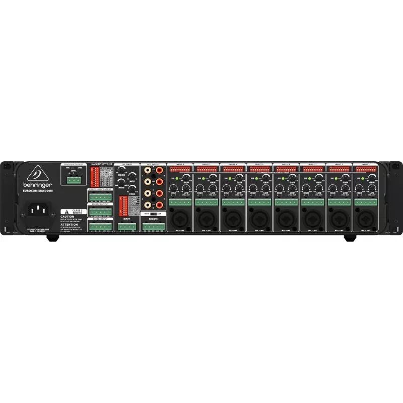 Behringer MA6000M garso stiprintuvas Scenai / gyvai muzikai Juoda