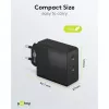 Vidinis įkroviklis Goobay 61757 Greitasis įkrovimas USB Type-C 2 prievadai Juodas