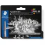 Flomasteriai Staedtler Pigment Arts Intensiv Pen juodi 2 vnt.