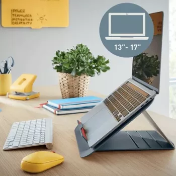 Leitz Ergo Cosy reguliuojamas nešiojamojo kompiuterio stovas, 80% perdirbto plastiko