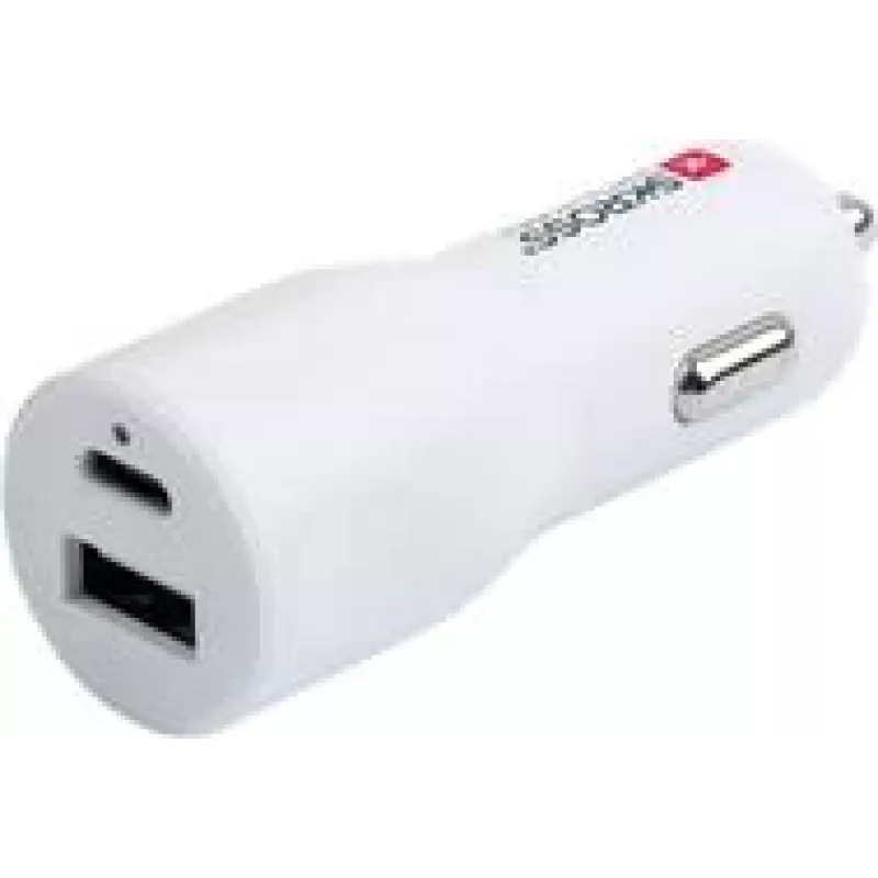 SKROSS dvigubas automobilinis įkroviklis 20 W PD baltas (SKCHCA0120WPDCN)
