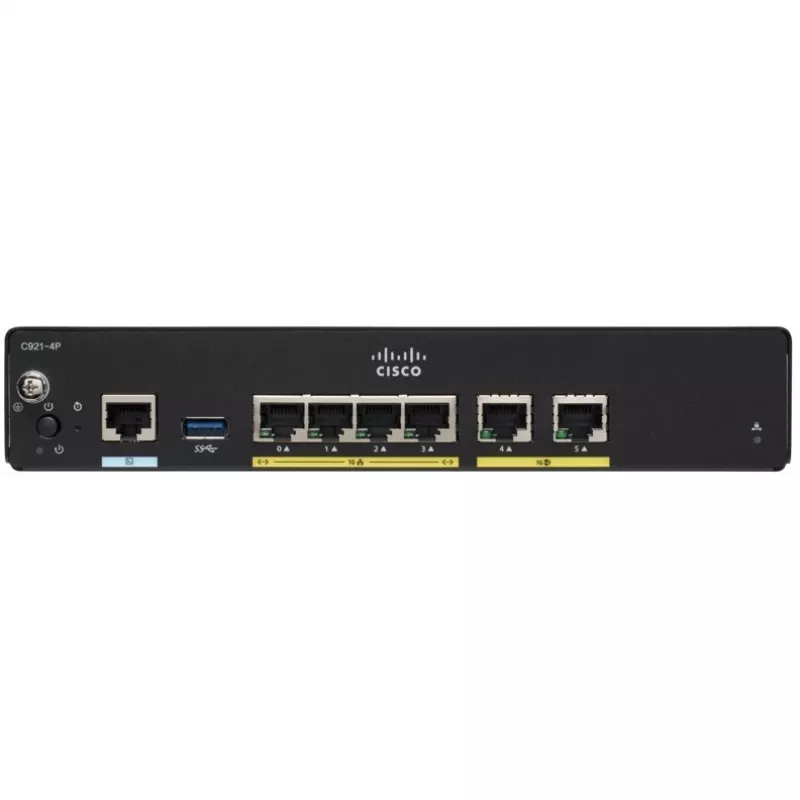 Laidinis maršrutizatorius Cisco C927-4P Gigabit Ethernet juodas