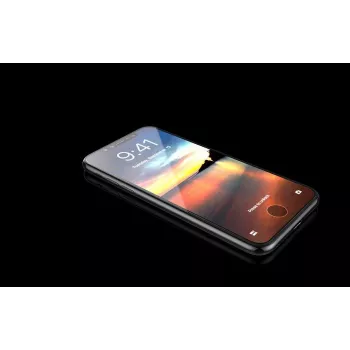 Grūdinto stiklo ekrano apsauga Devia Van Entire View, skirta iPhone XR 6,1 colio — juoda
