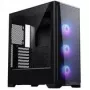 PHANTEKS Eclipse G370A kompiuterio korpusas, midi bokštas, SSI-EEB, RGB, grūdintas stiklas – su 3x 120 mm ventiliatoriumi, juodas
