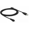 USB laidas DeLOCK 82335 USB 2.0 2 m USB A Micro-USB B Juodas