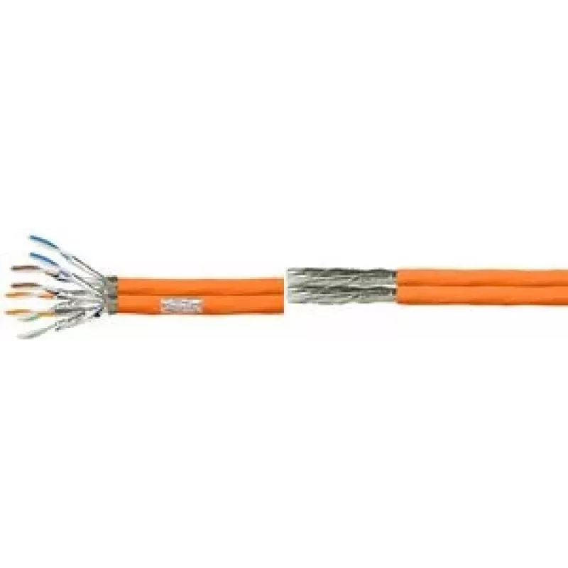 LogiLink Professional - Bulk Cable - 100 m - 7,5 mm - SFTP, PiMF - Cat.7 Raw Cable - Halogen-Free, robust, Duplex - oranžinė
