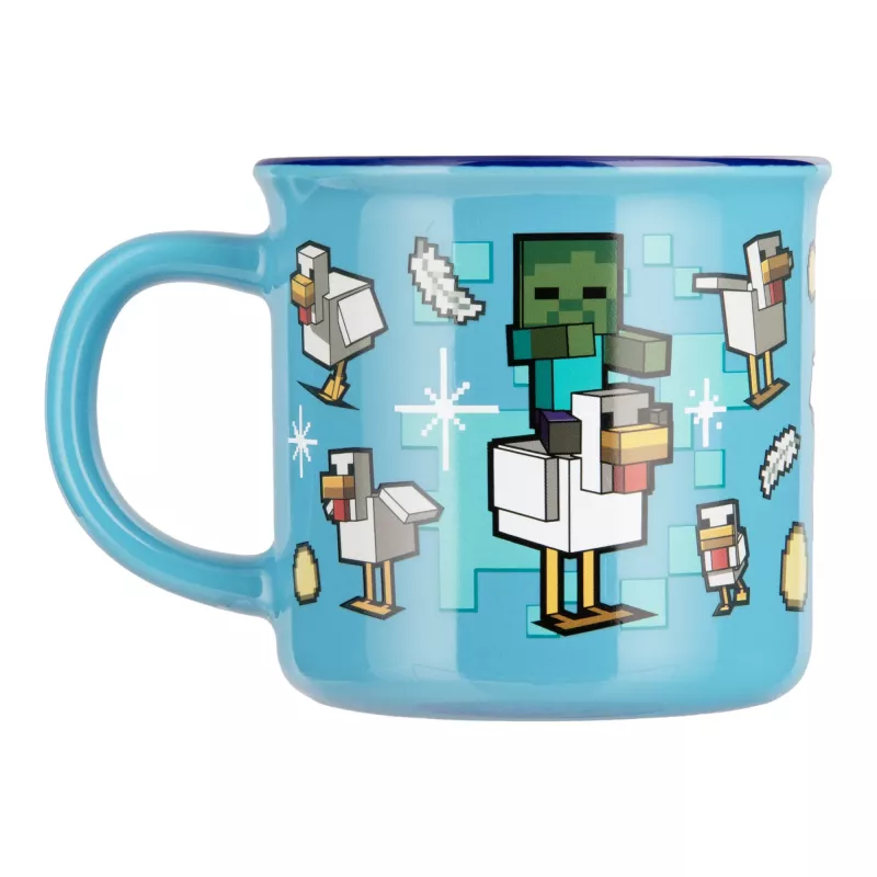 Paladone Minecraft Chicken Jockey šilumą keičiantis puodelis