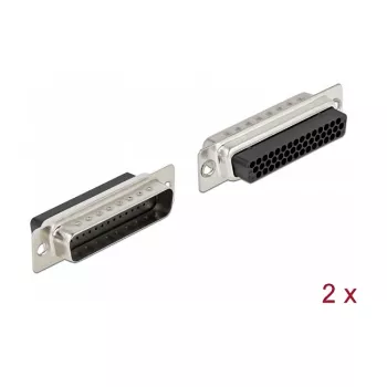 Laidinės jungtys DeLOCK 66714 D-Sub HD 44 kontaktų juoda sidabrinė