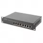 DIGITUS Gigabit Ethernet PoE komutatorius 8 prievadų PoE+ 10 colių stovas, iki 80 W PoE biudžeto