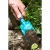 Gardena 8951 Duroplast plieninis juodas mėlynas kastuvas