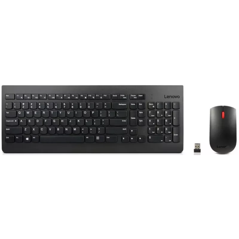 Lenovo 4X30M39497 klaviatūra Pridedama pelė Universali RF belaidė QWERTY JAV anglų Juoda