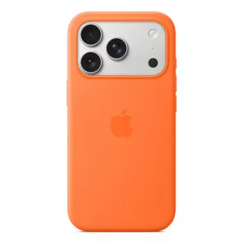 Silikoninis dėklas Apple iPhone 17 Pro MagSafe Oranžinis