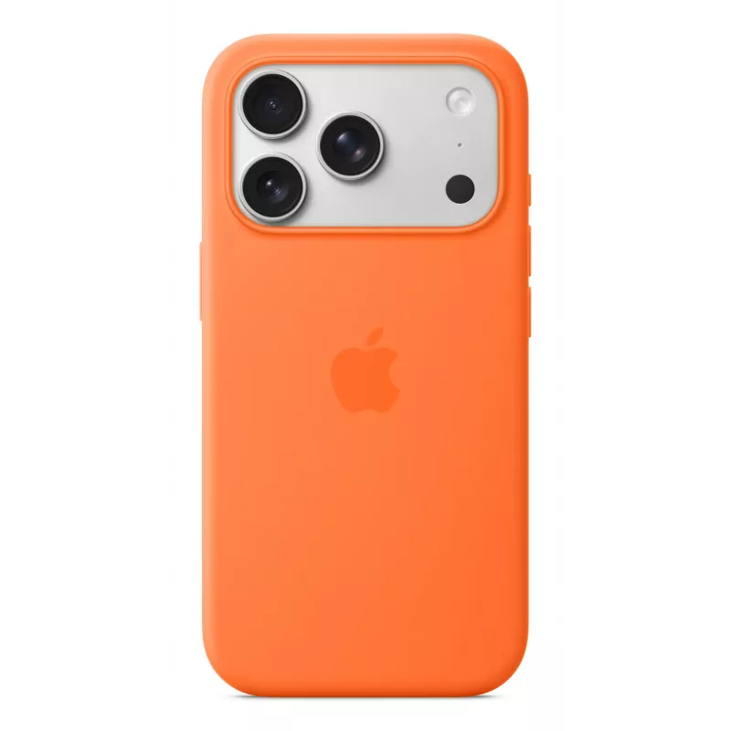 Silikoninis dėklas Apple iPhone 17 Pro MagSafe Oranžinis